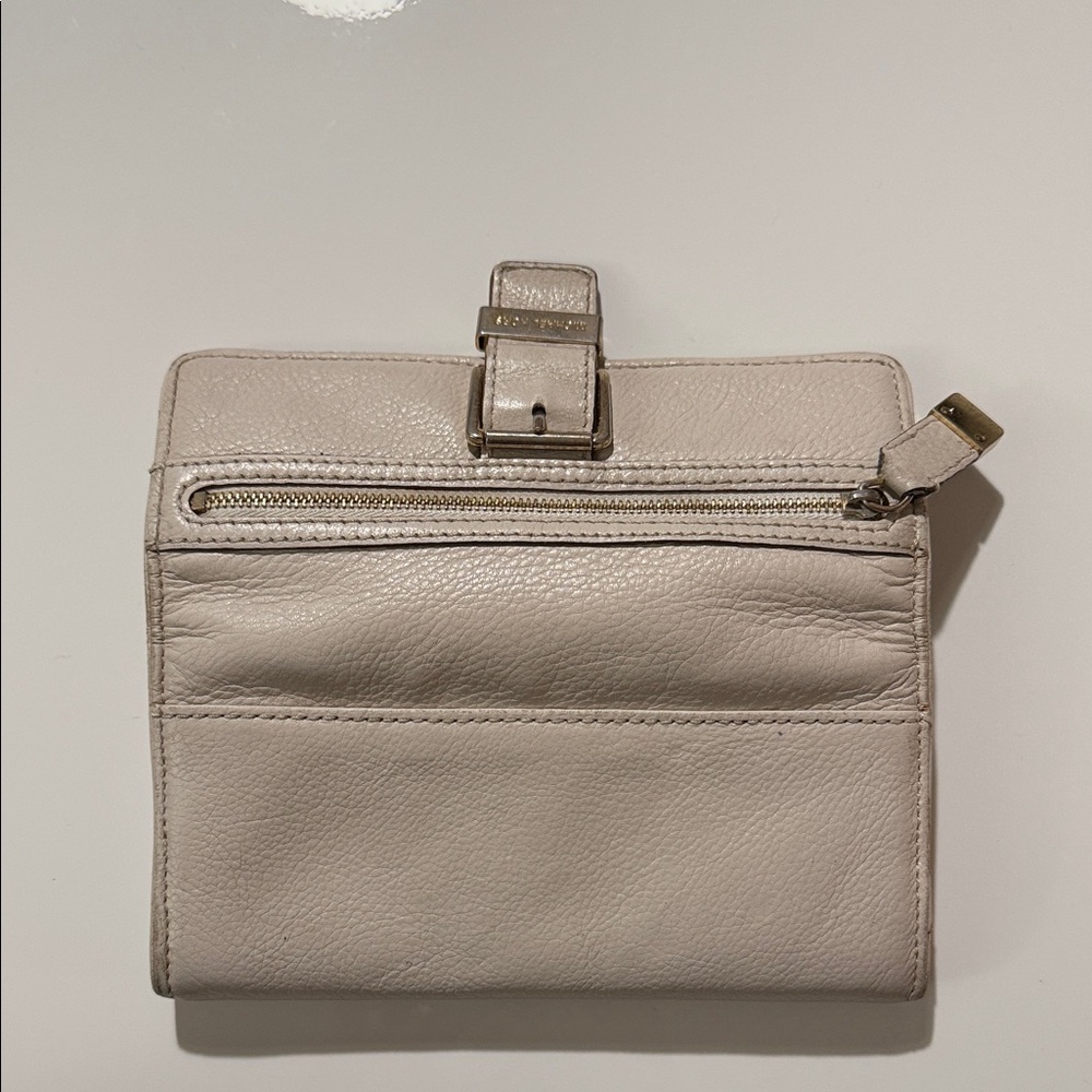 Michael Kors Beige Leather Wallet with Buckle - Picture 14 of 16